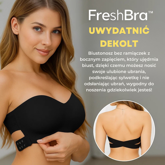 FreshBra™ - Biustonosz bez ramiączek z bocznym zapięciem